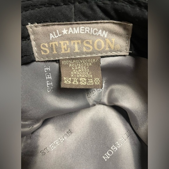 Stetson All American charcoal gray/black herringbone fedora, size L/XL, unisex - Picture 5 of 8